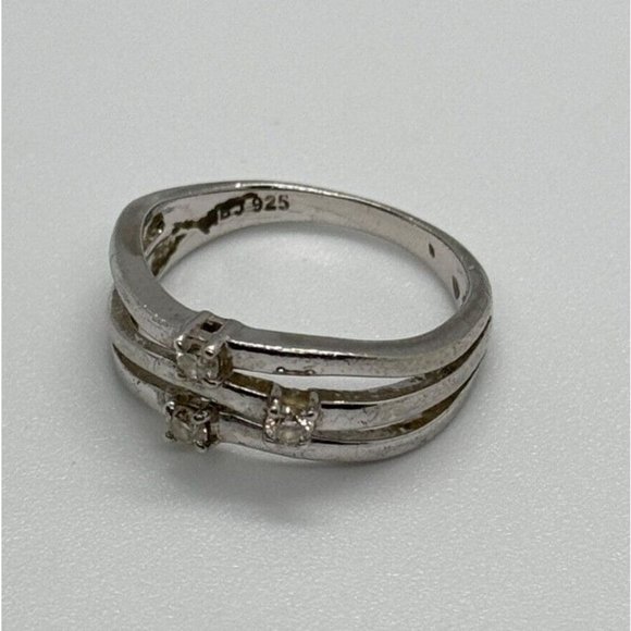 925 STERLING SILVER CZ RING SIZE 6 - Picture 3 of 8